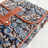 Kalamkari Flap Sling Bag Blue