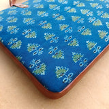 Laptop Sleeve Ajrakh Blue Booti