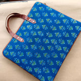 Laptop Sleeve Ajrakh Blue Booti