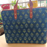 Laptop Sleeve Ajrakh Blue Booti