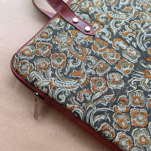 Laptop Sleeve Kalamkari Green