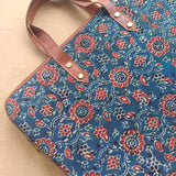 Laptop Sleeve Ajrakh Blue Bel