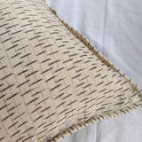 Cotton Quilted Cushion Cover Ashbrown 'Web'