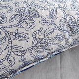 Cotton Quilted Cushion Cover 'Neel Ambi'