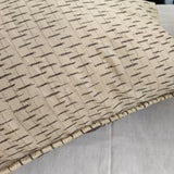 Cotton Quilted Cushion Cover Ashbrown 'Web'