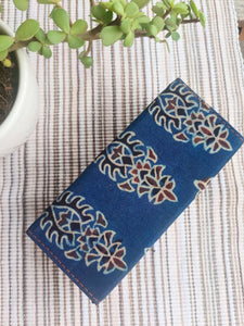 Ajrakh Foldable eyewear case Blue