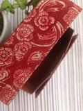 Kalamkari Foldable Eyewear Case Red