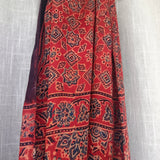 Ajrakh Modal Stole Red