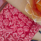 Kalamkari Small Sling Bag Red Gaj