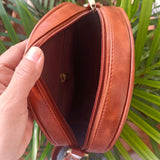 Ajrakh Round Sling Bag Black Moroccan