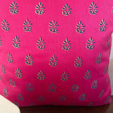 Polysilk Cushion Cover Fuschia Pink Booti