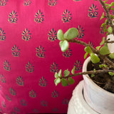 Polysilk Cushion Cover Fuschia Pink Booti