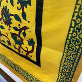 Polysilk Blockprinted Jaal Yellow Runner