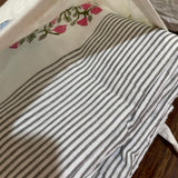 Mul Dohar Single Flora Stripe