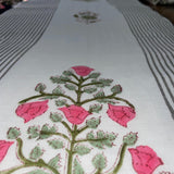 Mul Dohar Single Flora Stripe