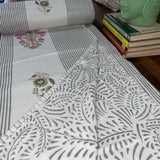 Mul Dohar Single Flora Stripe