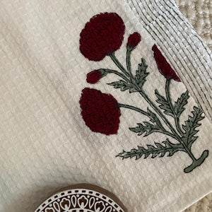 Bath & Hand Towel Set  Chrysanthemum