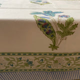 Plumeria Handblock Printed Bedsheet