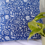 Quilted Cotton Cushion Cover 'Phalgun'
