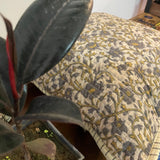 Cotton Quilted Cushion Cover Ashbrown Bel