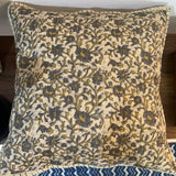 Cotton Quilted Cushion Cover Ashbrown Bel
