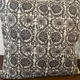 Cotton Quilted Cushion Cover Ashbrown 'Bagh'