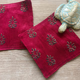Fabric Coasters- set of 2
