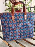 Laptop Sleeve Ajrakh Blue Star