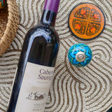 Ceramic Wine Bottle Stopper Aasmani