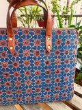 Laptop Sleeve Ajrakh Blue Star