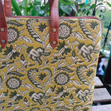 Laptop Sleeve Kalamkari Yellow