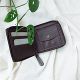 Unisex Ajrakh Square Wallet Traditional Brown