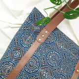 Ajrakh Tote Bag Blue Shatkond