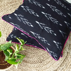 Ikat Cotton Cushion Cover - Kaala