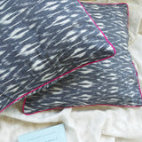 Ikat Cotton Cushion Cover- Slaty