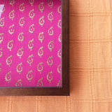 Handcrafted Decorative Blockprint Tray- Rani Pink Ambi