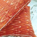 Ikat Cotton Cushion Cover Narangi