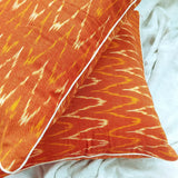 Ikat Cotton Cushion Cover Narangi