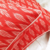 Ikat Cotton Cushion Cover Red