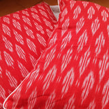 Ikat Cotton Cushion Cover Red