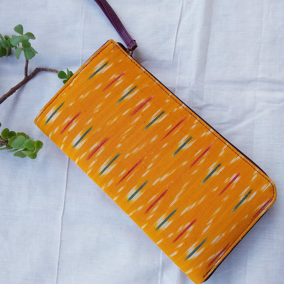 Ikat Long Wallet Yellow