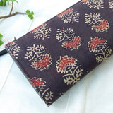 Ajrakh Long Wallet Black Dahlia