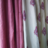 Handblock Printed & Plain combo- Pink