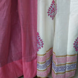 Handblock Printed & Plain combo- Pink