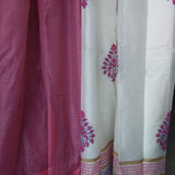 Handblock Printed & Plain combo- Pink