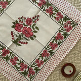 Cotton Handblock Printed Napkins - Pink (set of 6)