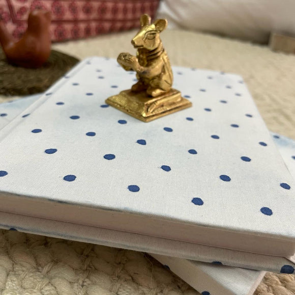 Fabric Cover Notebook- dots