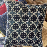 Quilted Cotton Cushion Cover 'Cross'