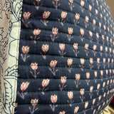 Quilted Cotton Cushion Cover 'Kamal'