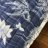 Quilted Cotton Cushion Cover 'Foliage'